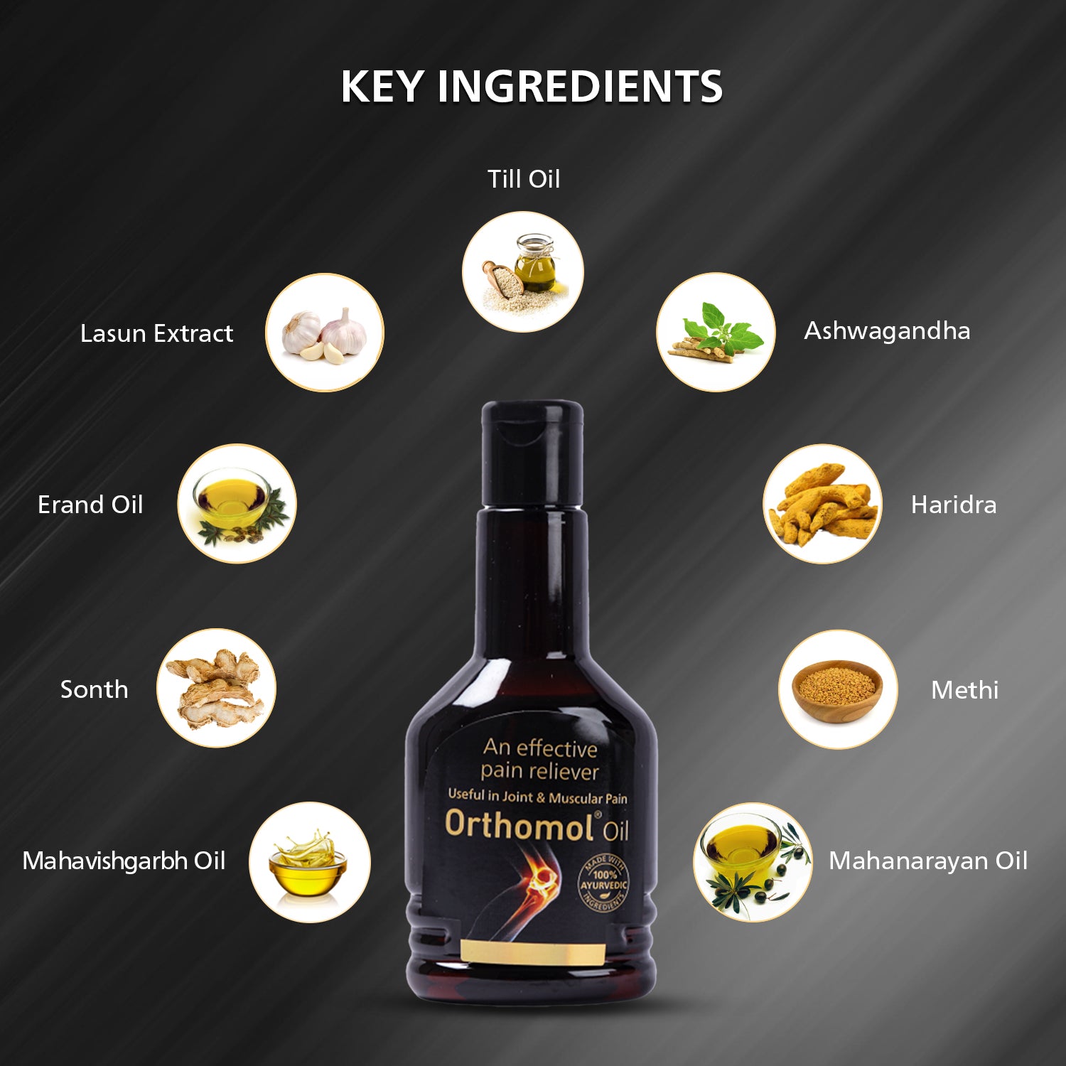 Orthomol Ayurvedic Pain Relief Oil (100 ml)