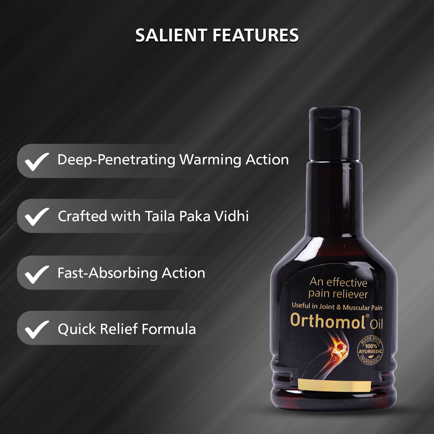 Orthomol Ayurvedic Pain Relief Oil (100 ml)