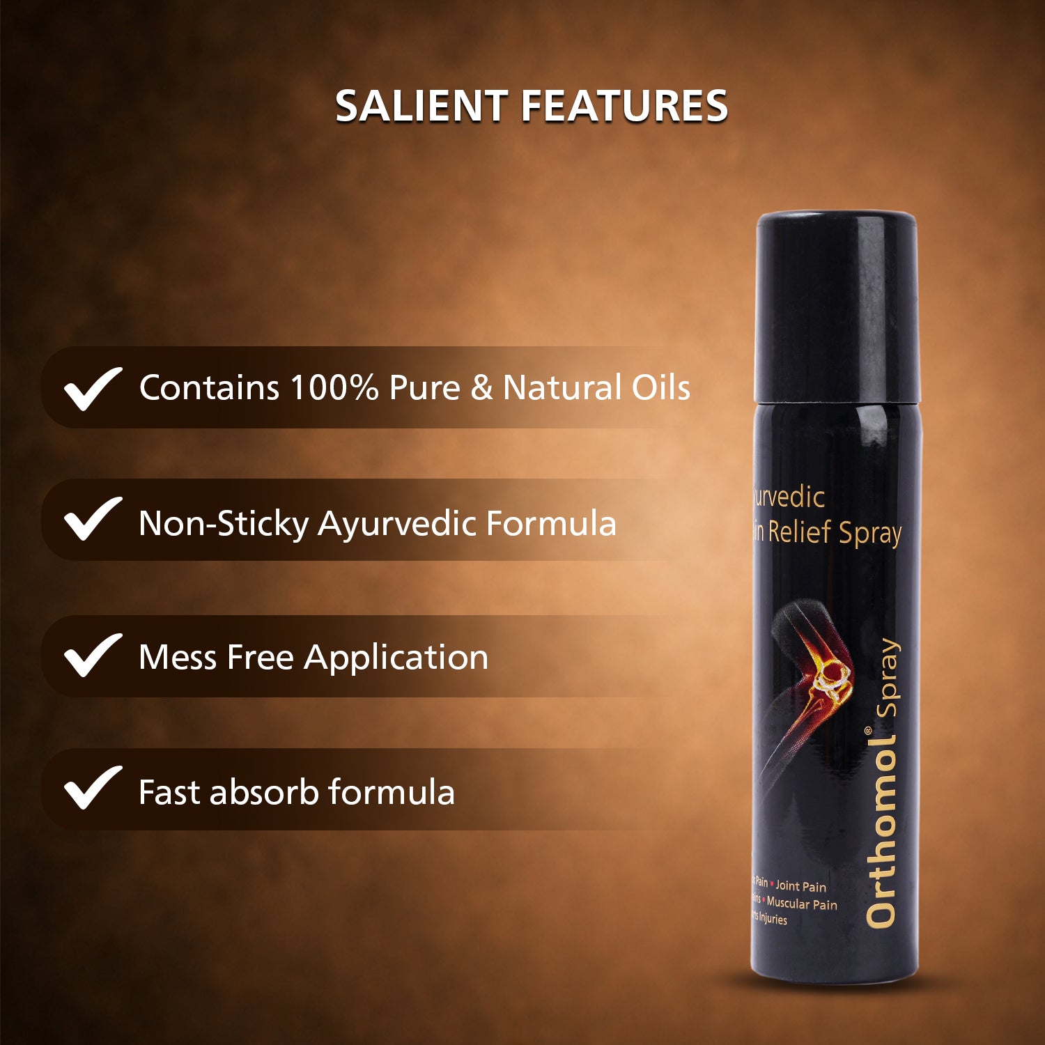 Orthomol Ayurvedic Pain Relief Spray (55 gm)