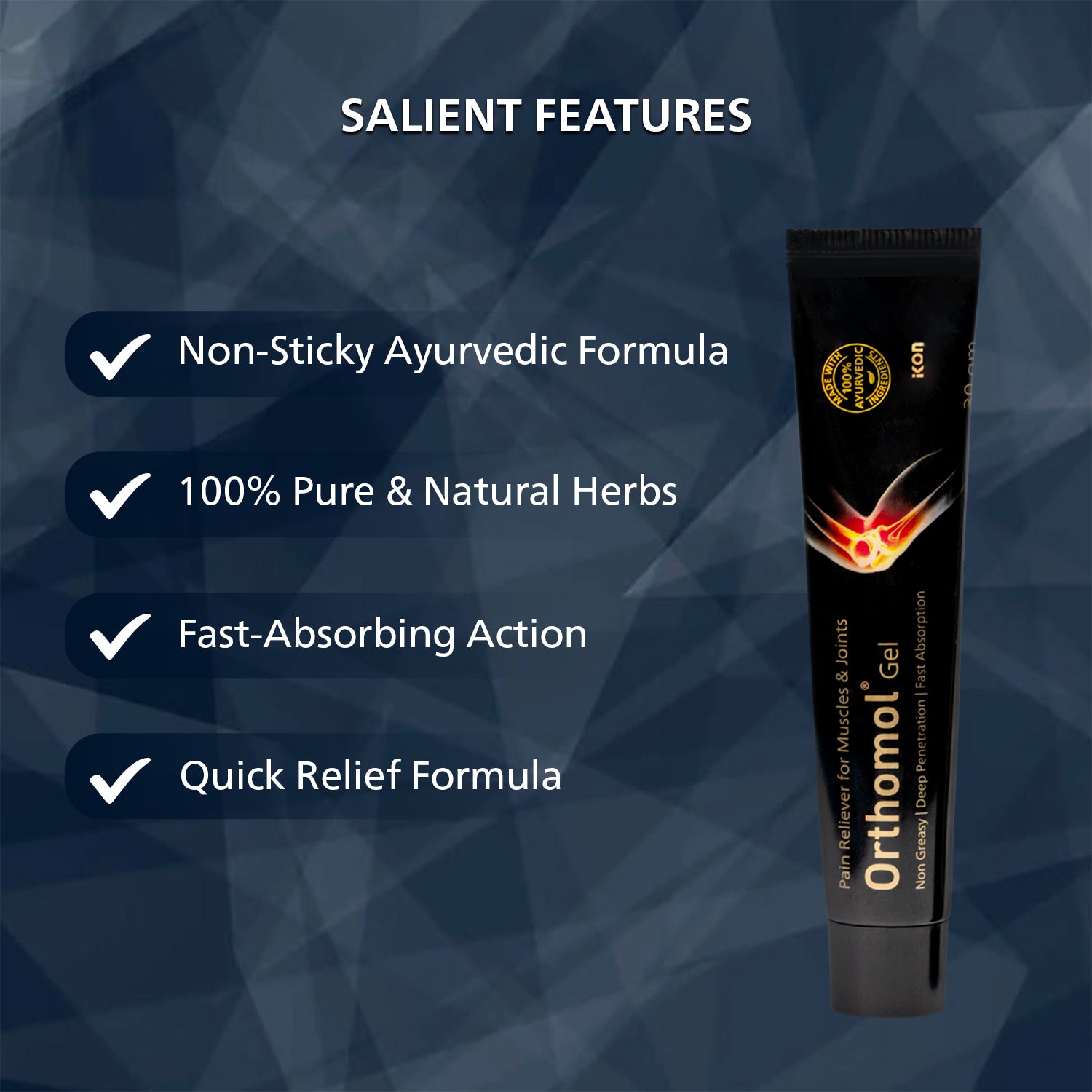 Orthomol Ayurvedic Pain Relief Gel (30 gm)