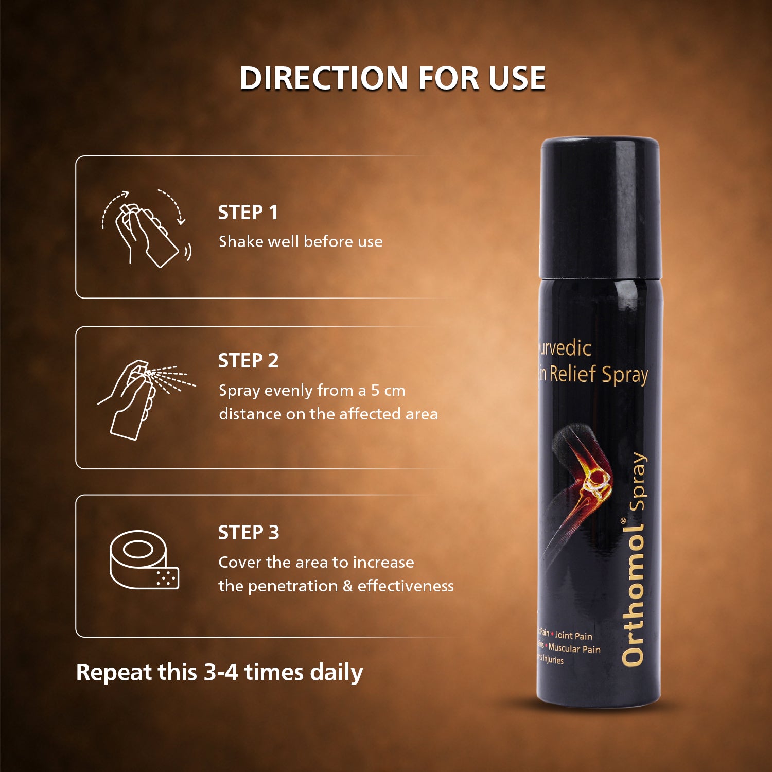 Orthomol Ayurvedic Pain Relief Spray (55 gm)