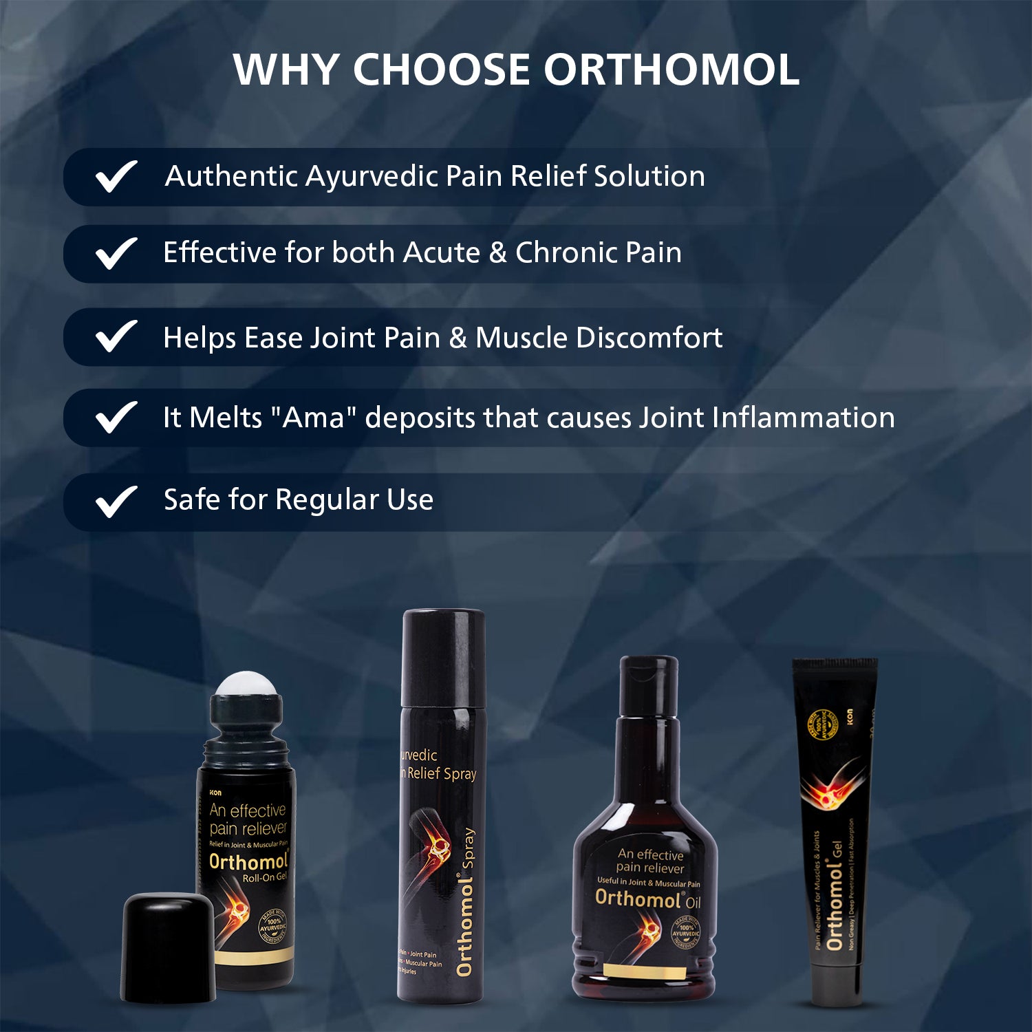 Orthomol Ayurvedic Pain Relief Gel (30 gm)