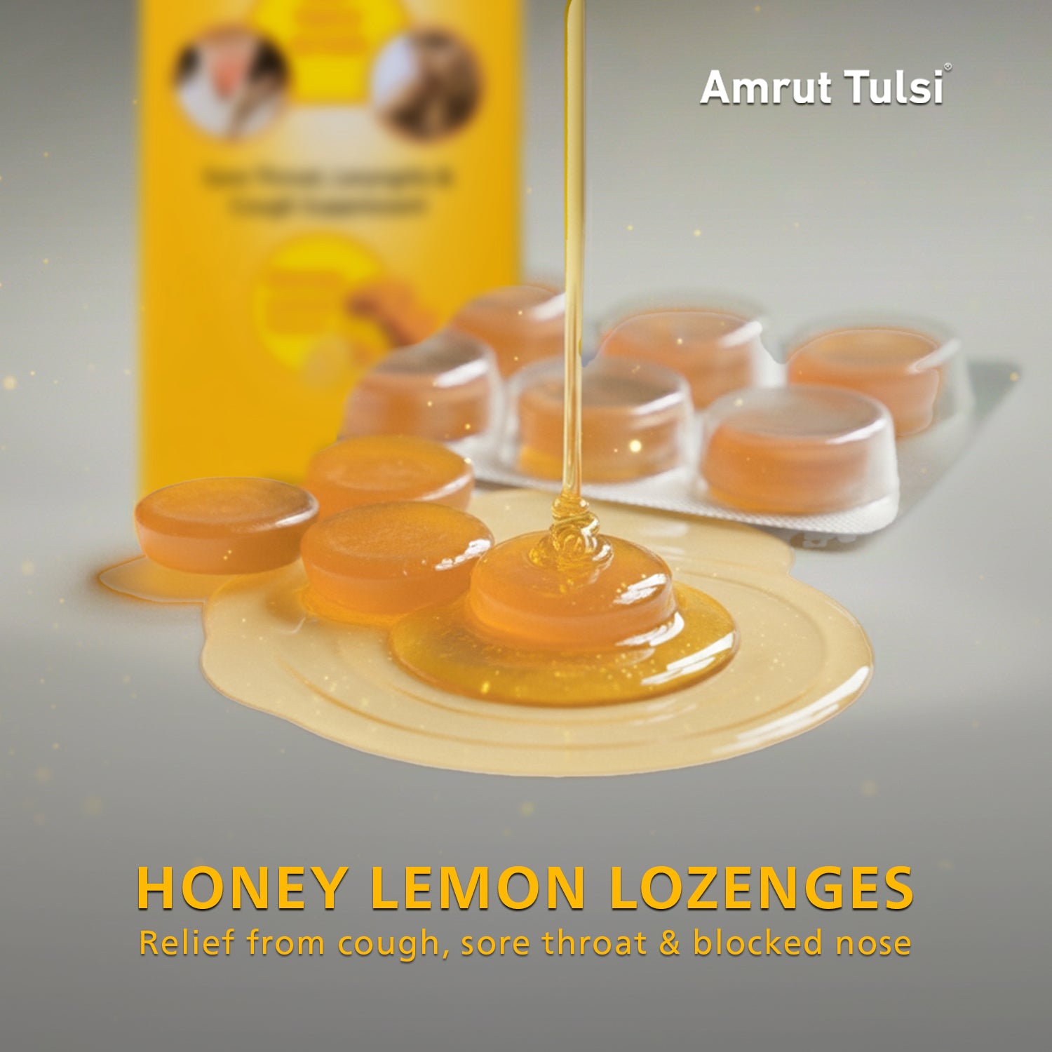 Amrut Tulsi Lozenges (Honey Lemon Flavour)