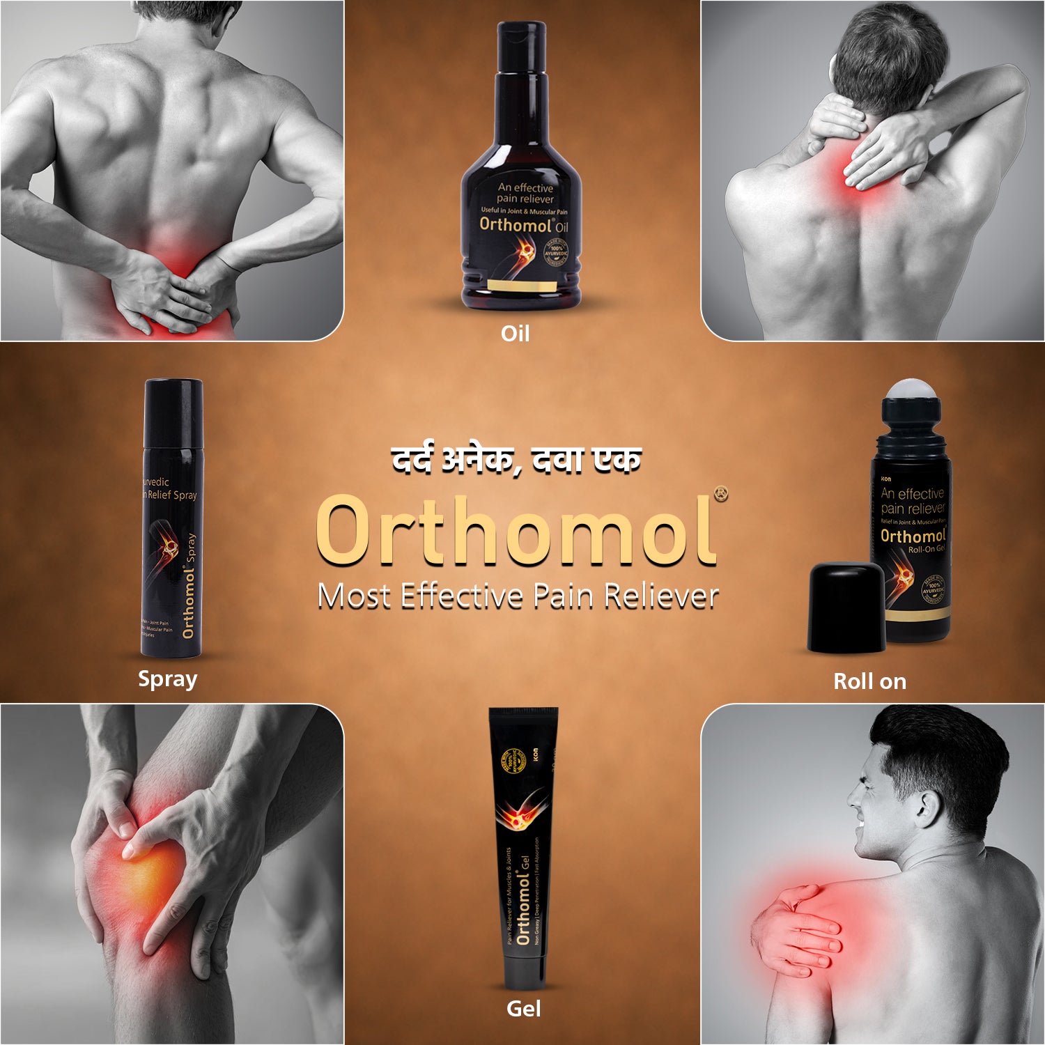Orthomol Ayurvedic Pain Relief Spray (55 gm)
