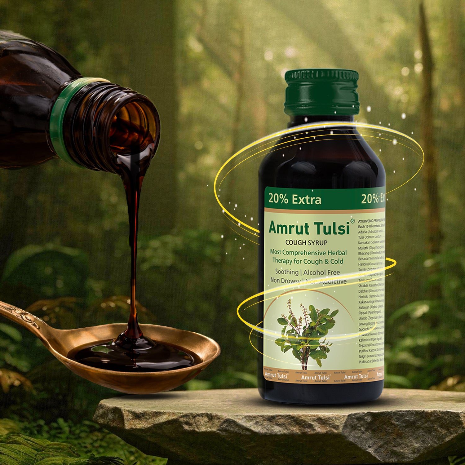 Amrut Tulsi Cough Syrup (120 ml)