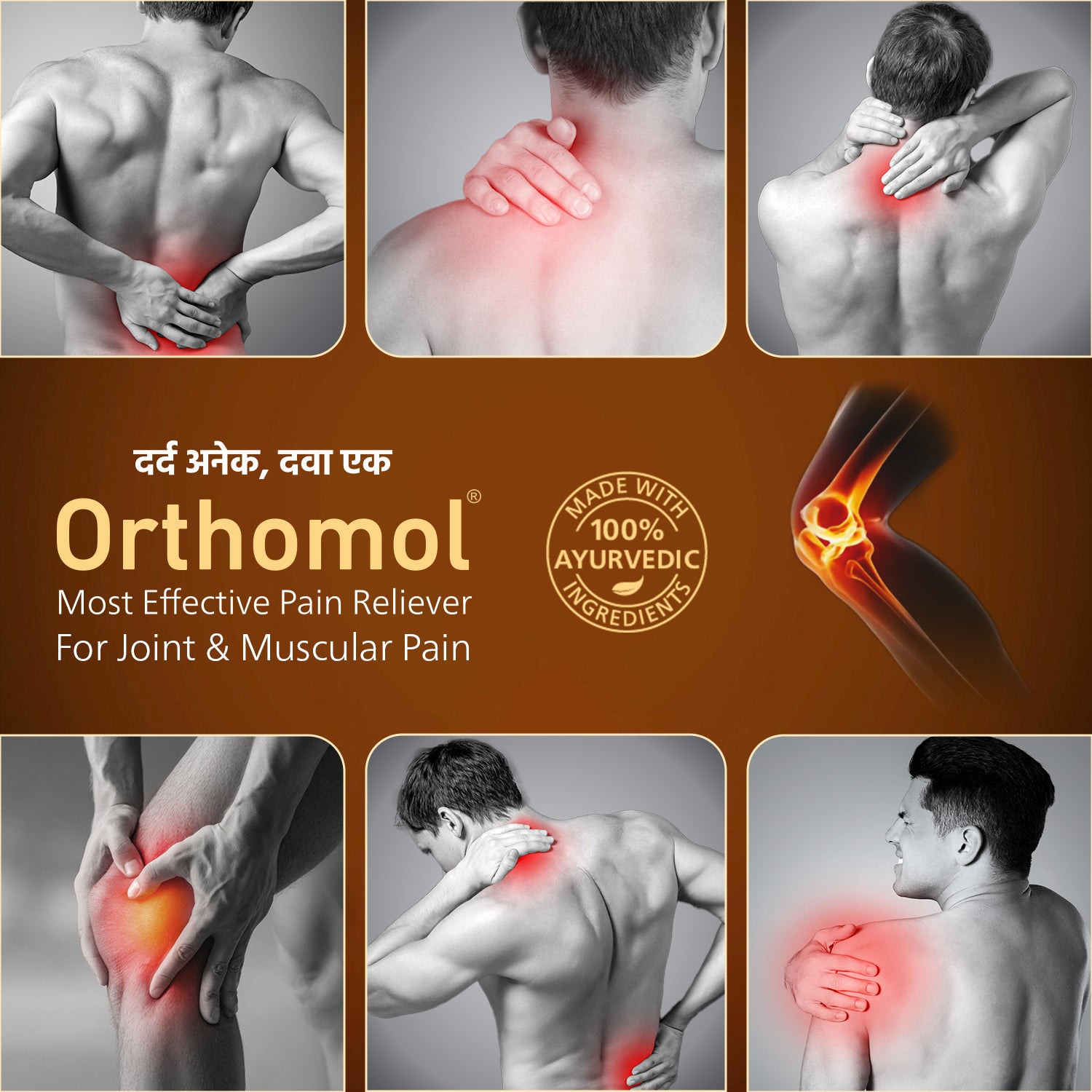 Orthomol Ayurvedic Pain Relief Roll On Gel (75 gm)