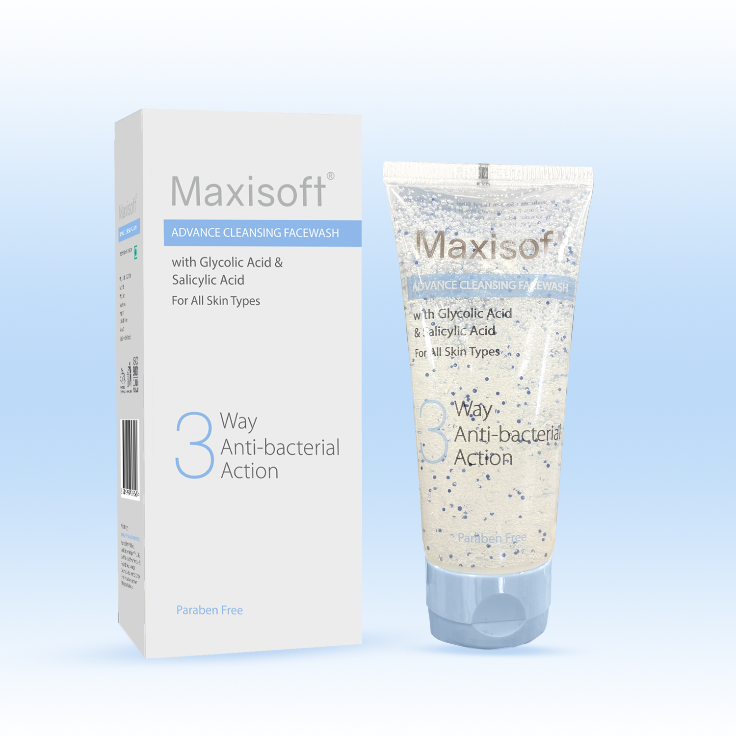 Maxisoft 3 Way Antibacterial Face Wash (100 ml)