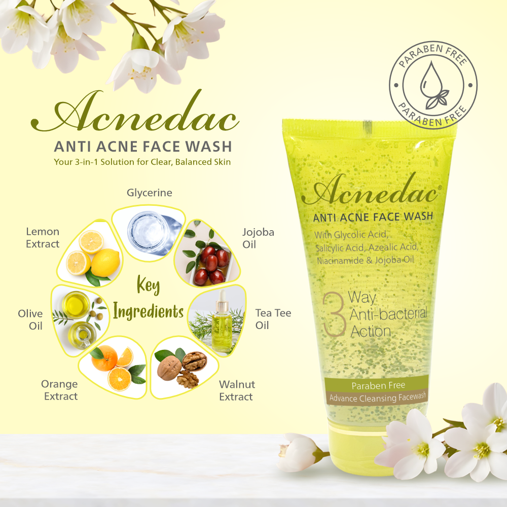 Acnedac Anti Acne Face Wash (100 ml)
