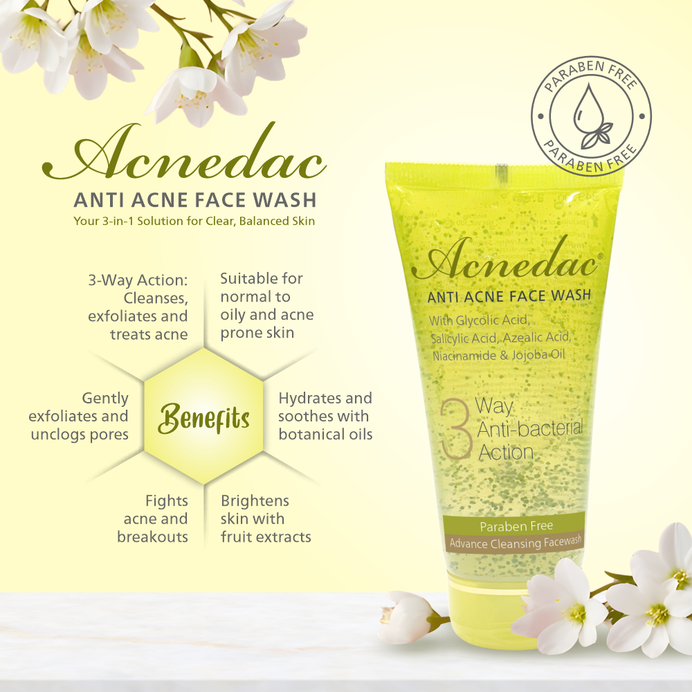 Acnedac Anti Acne Face Wash (100 ml)
