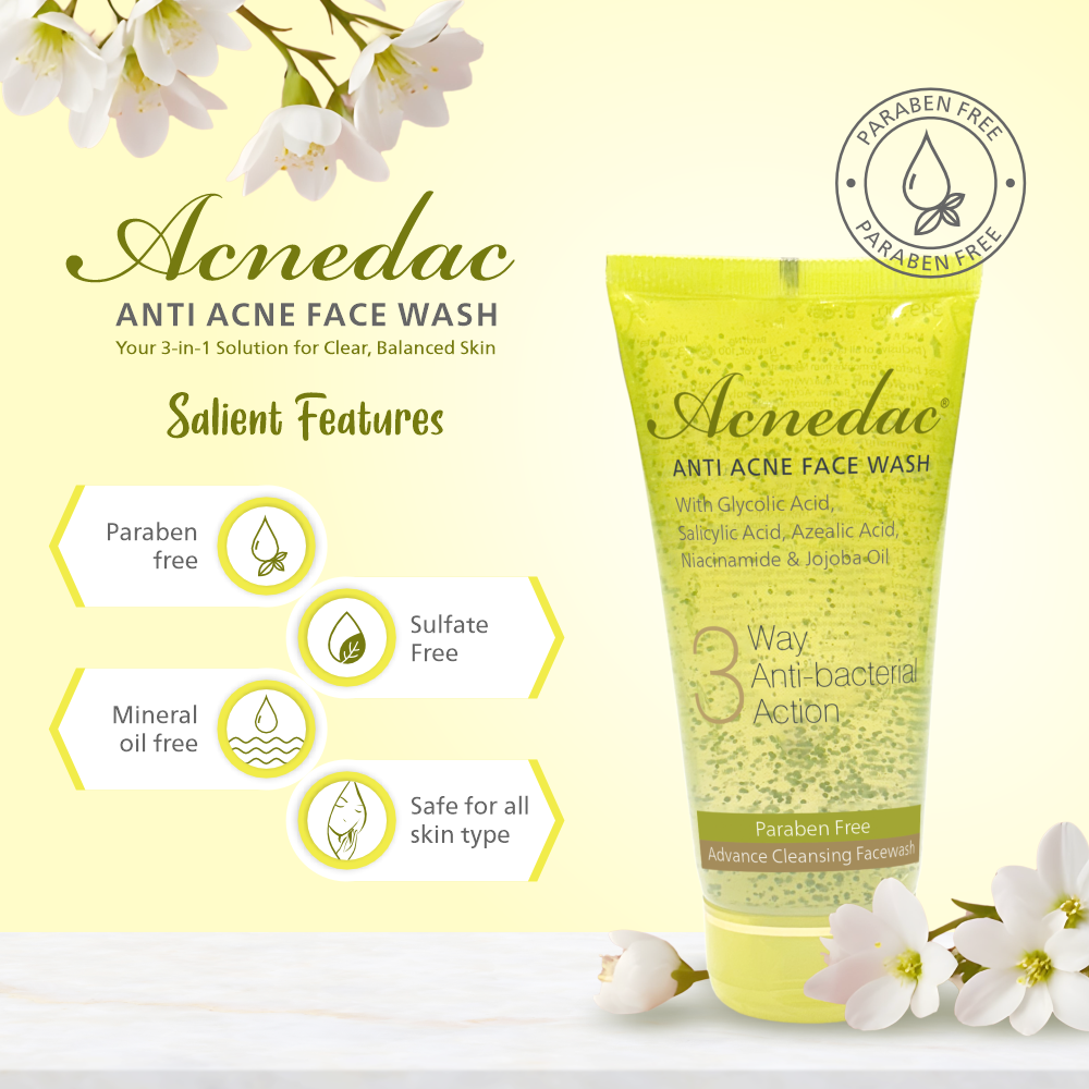 Acnedac Anti Acne Face Wash (100 ml)