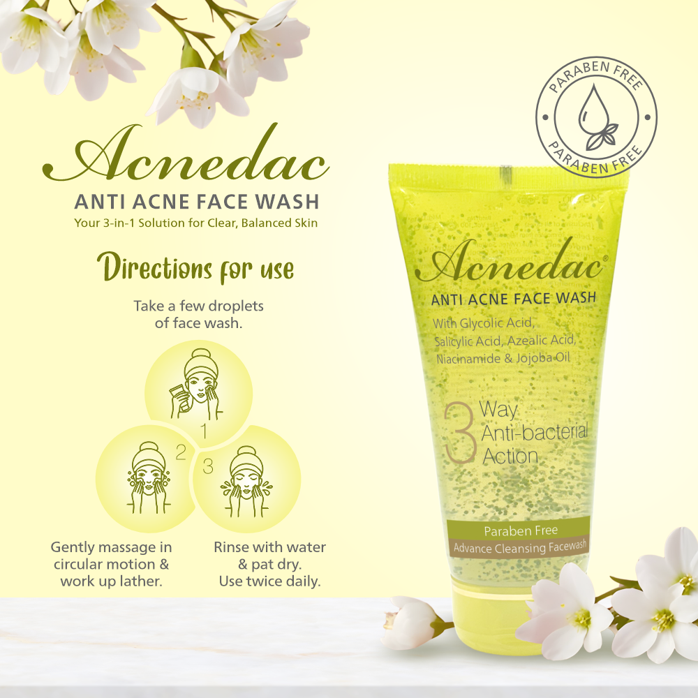 Acnedac Anti Acne Face Wash (100 ml)