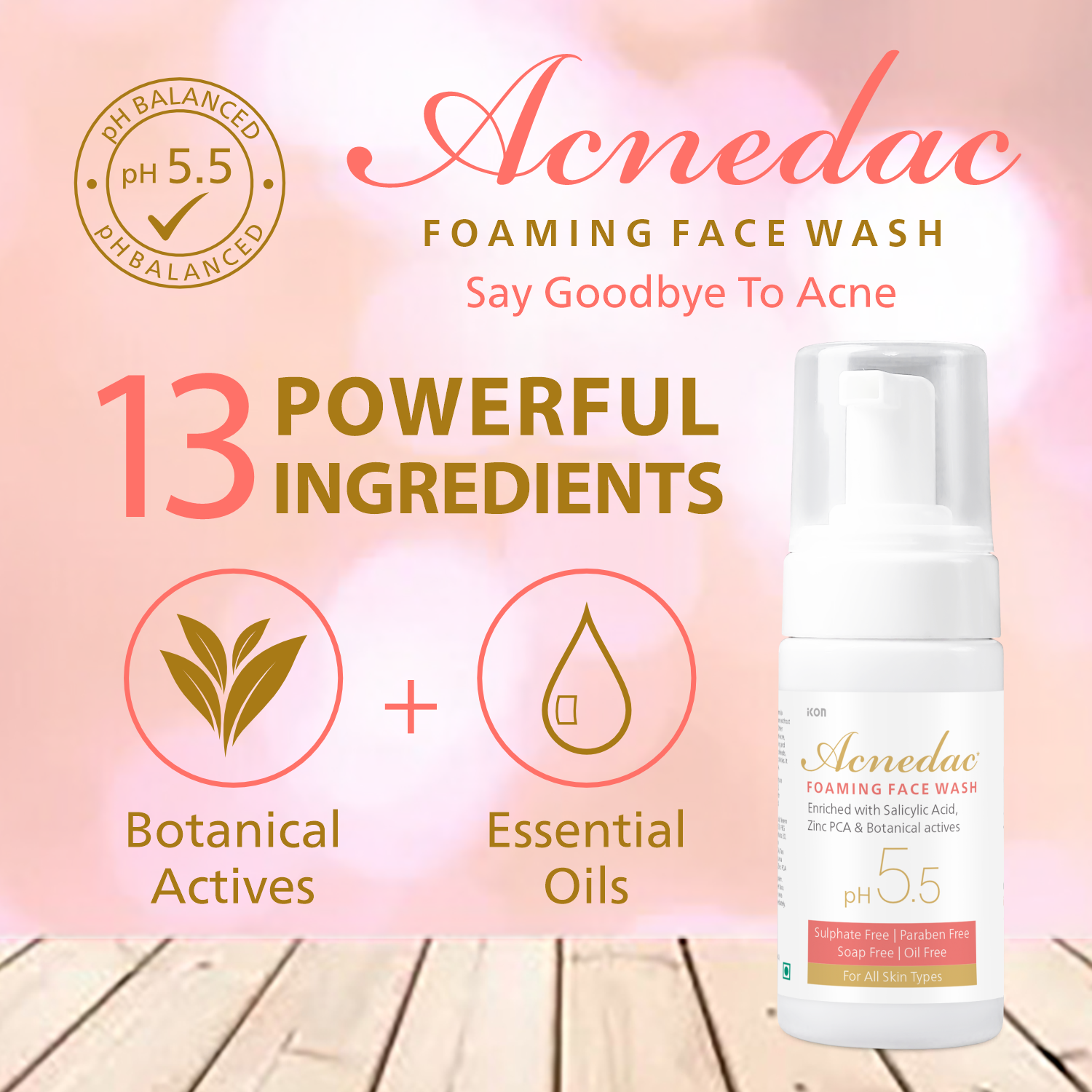 Acnedac Anti Acne & Anti Pimple Foaming Face Wash (100 ml)