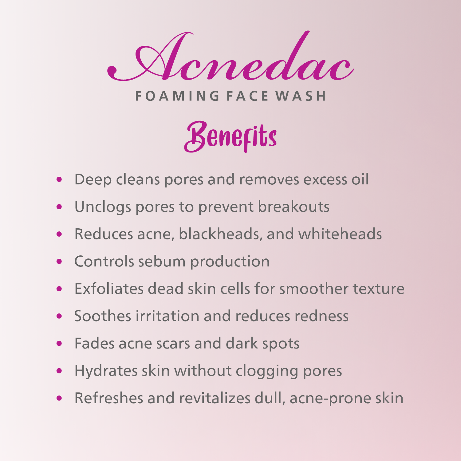 Acnedac Anti Acne & Anti Pimple Foaming Face Wash (100 ml)