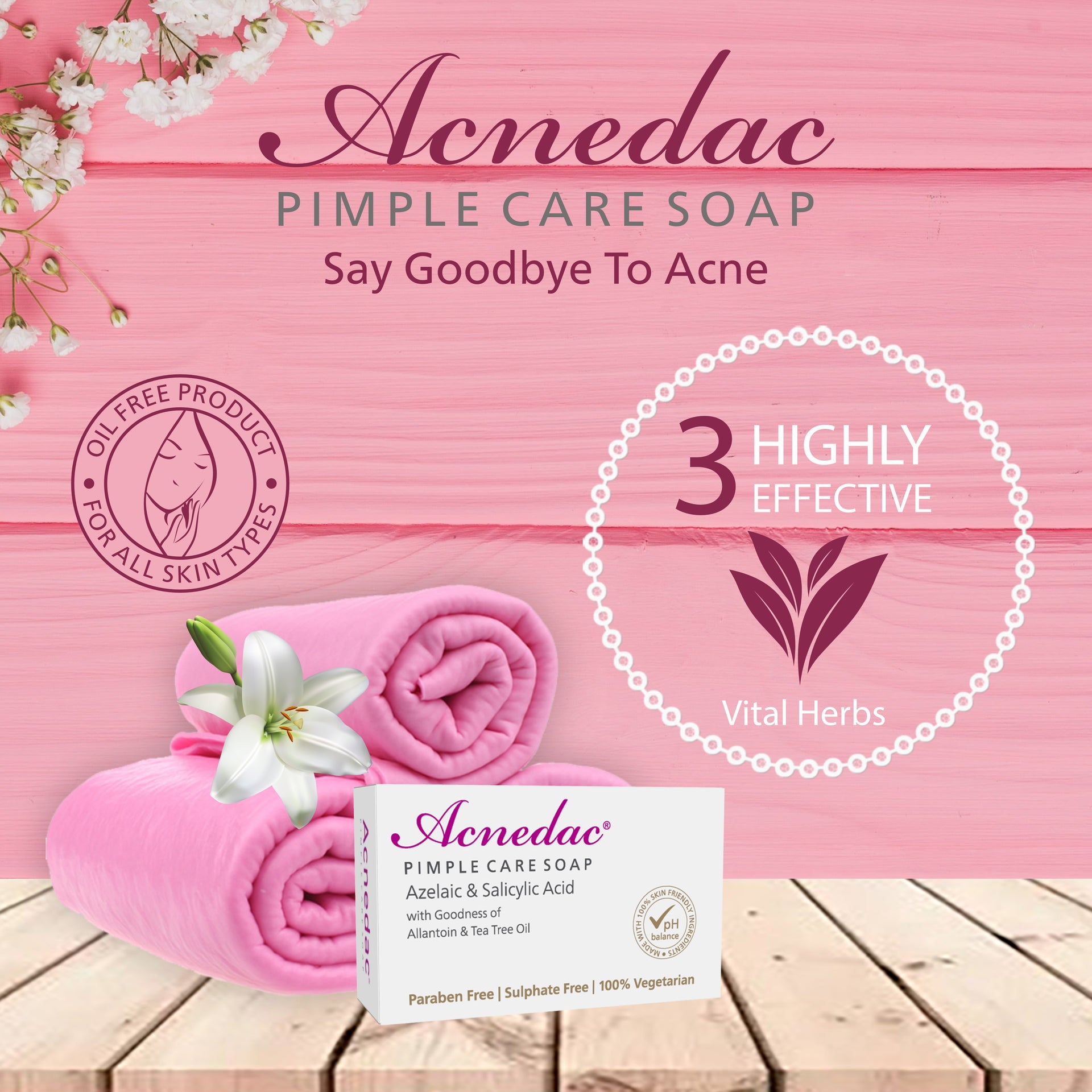 Acnedac Pimple Care Soap (100 gm)