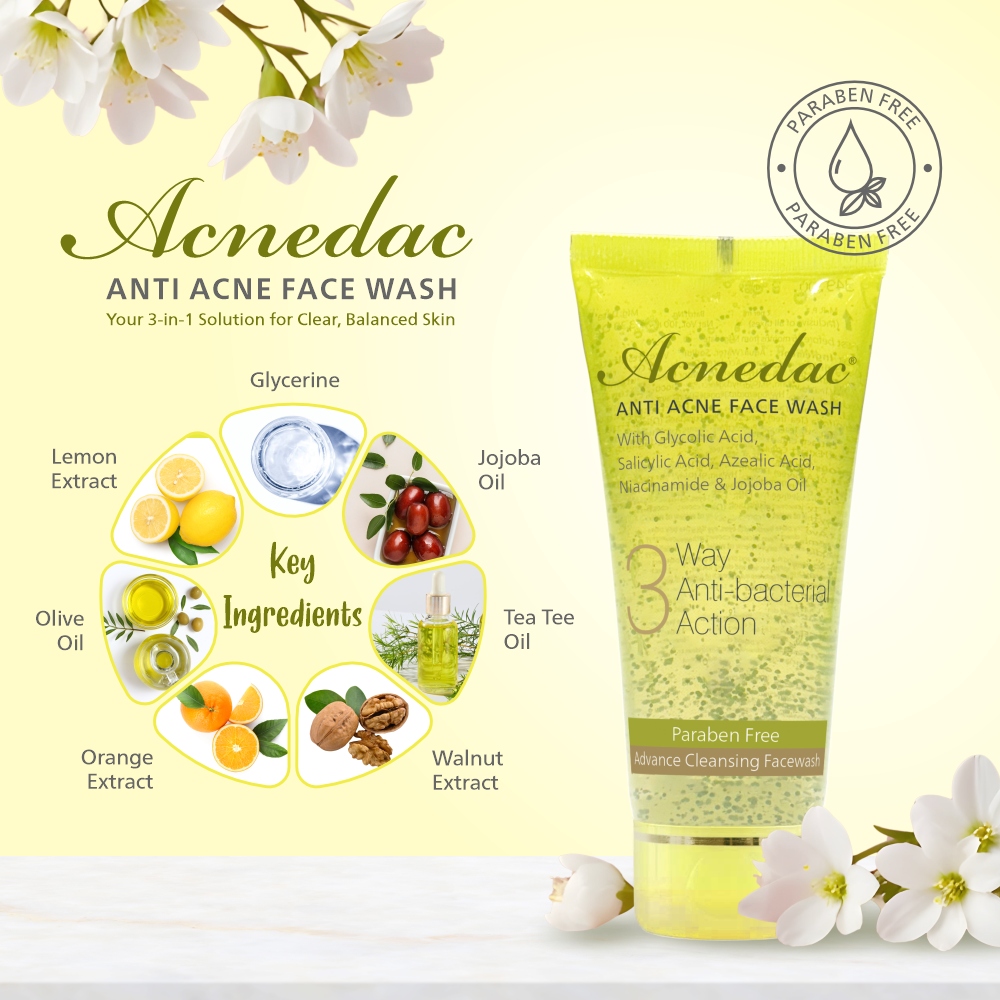 Acnedac Anti Acne Face Wash (100 ml)