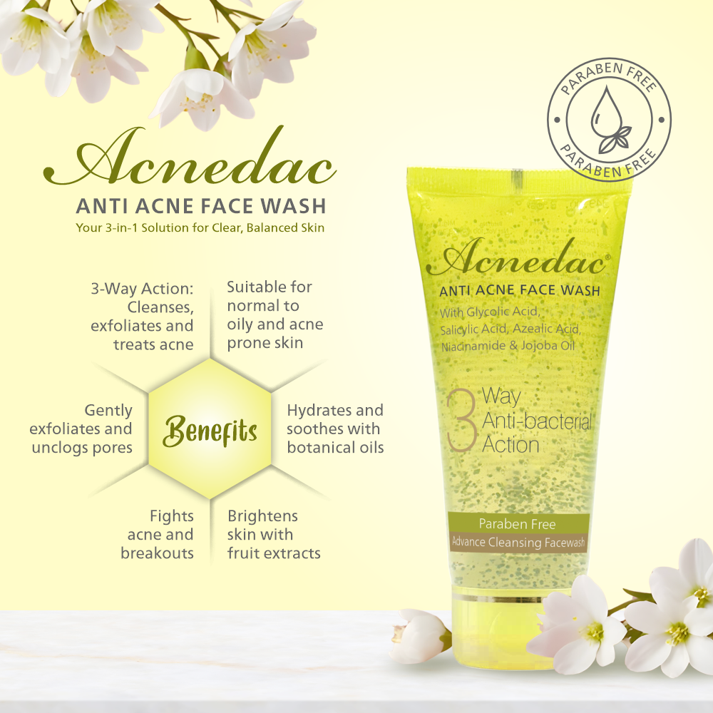 Acnedac Anti Acne Face Wash (100 ml)