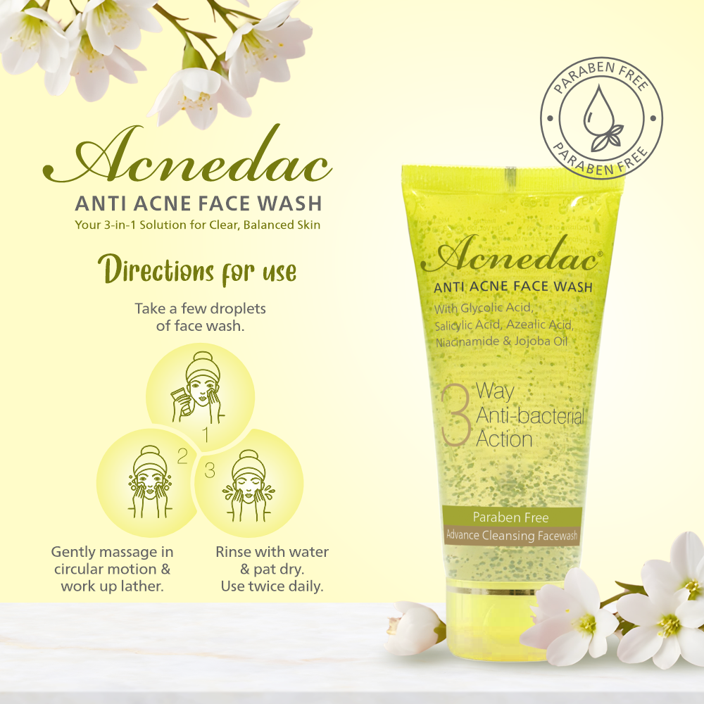 Acnedac Anti Acne Face Wash (100 ml)