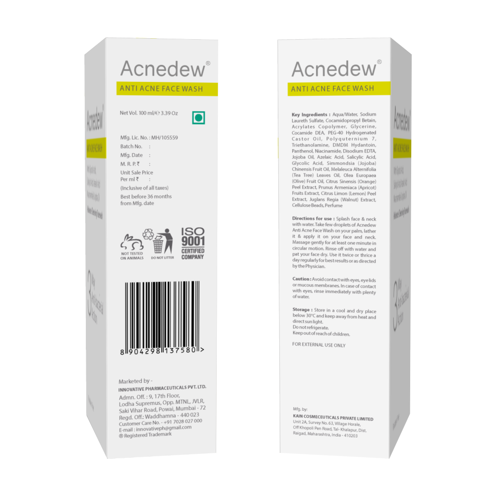 Acnedew Anti Acne Face Wash (100 ml)