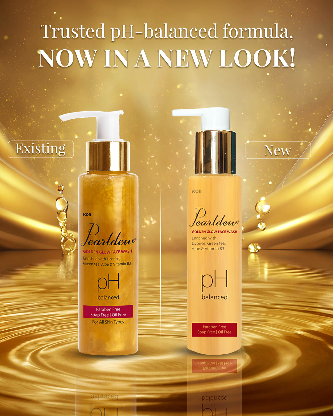 Pearldew Golden Glow Face Wash (100 ml)