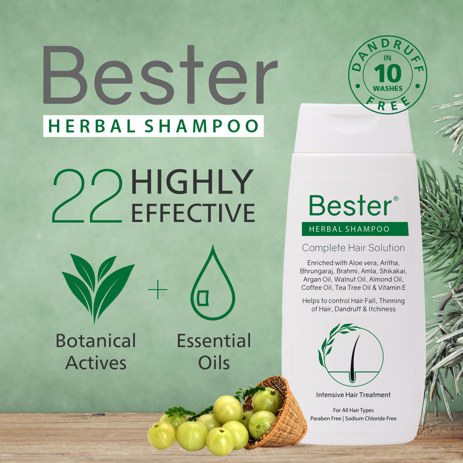 Bester Herbal Shampoo (100 ml)