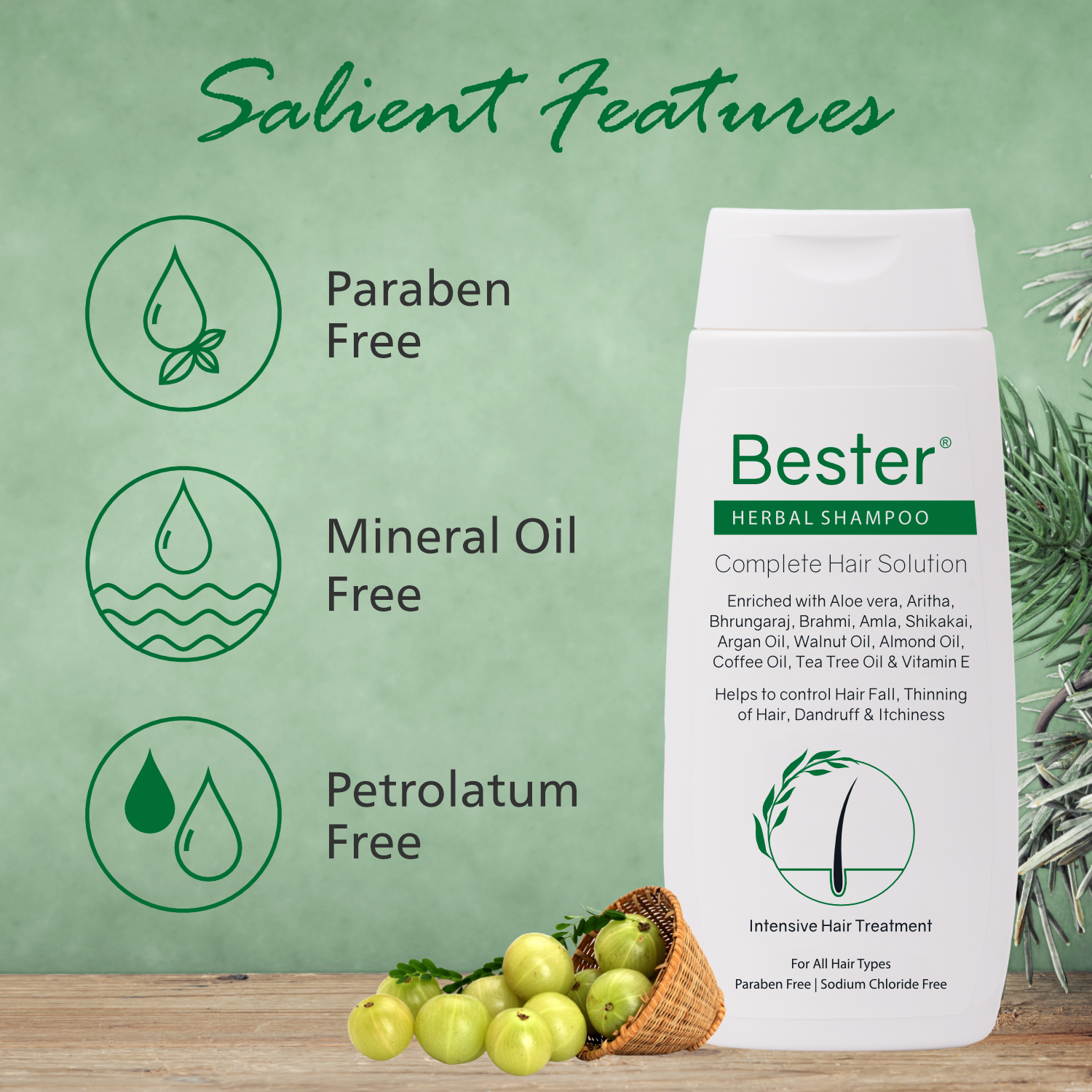 Bester Herbal Shampoo (100 ml)
