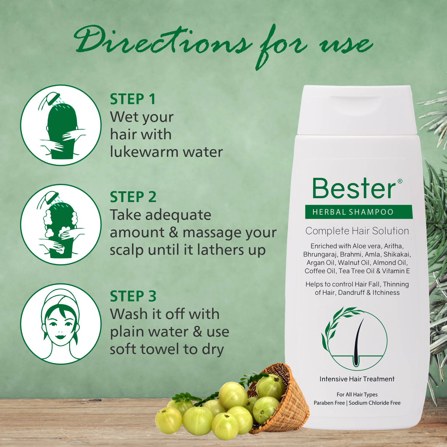 Bester Herbal Shampoo (100 ml)