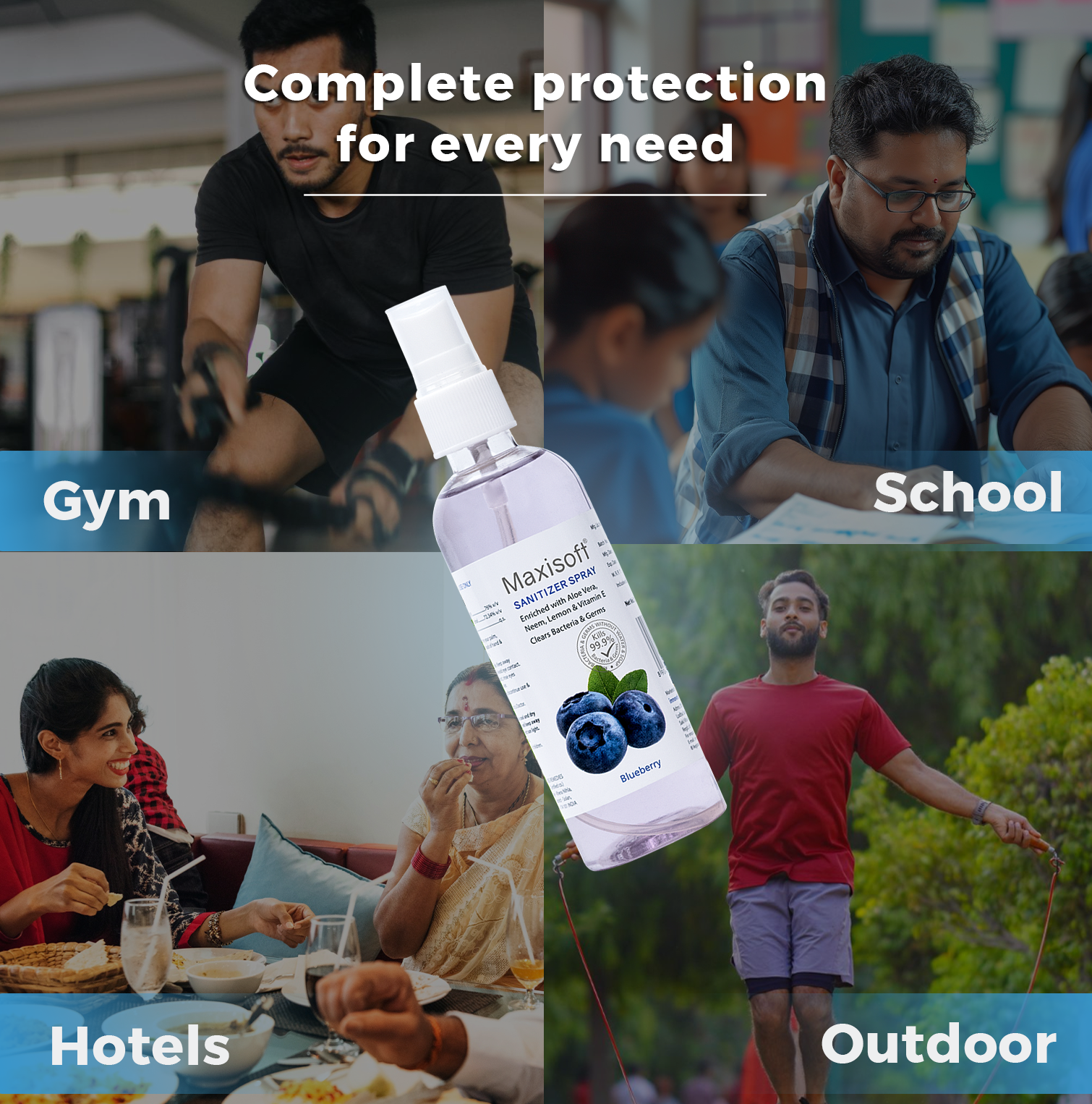 Maxisoft Hand Sanitizer Spray (Blueberry) 120 ml