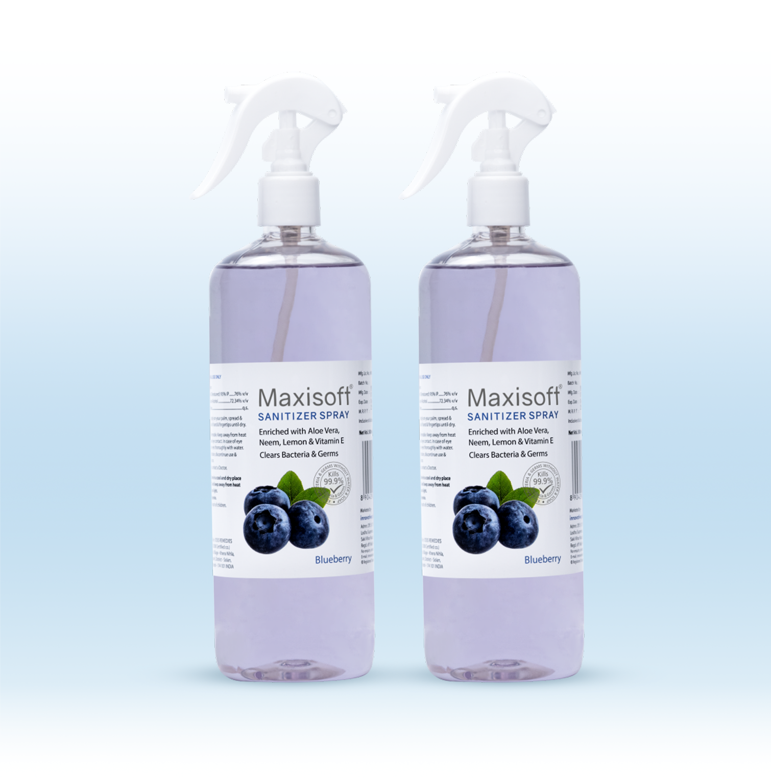 Maxisoft Hand Sanitizer Spray (Blueberry) 500 ml