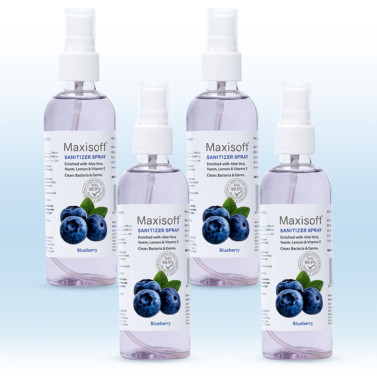 Maxisoft Hand Sanitizer Spray (Blueberry) 120 ml