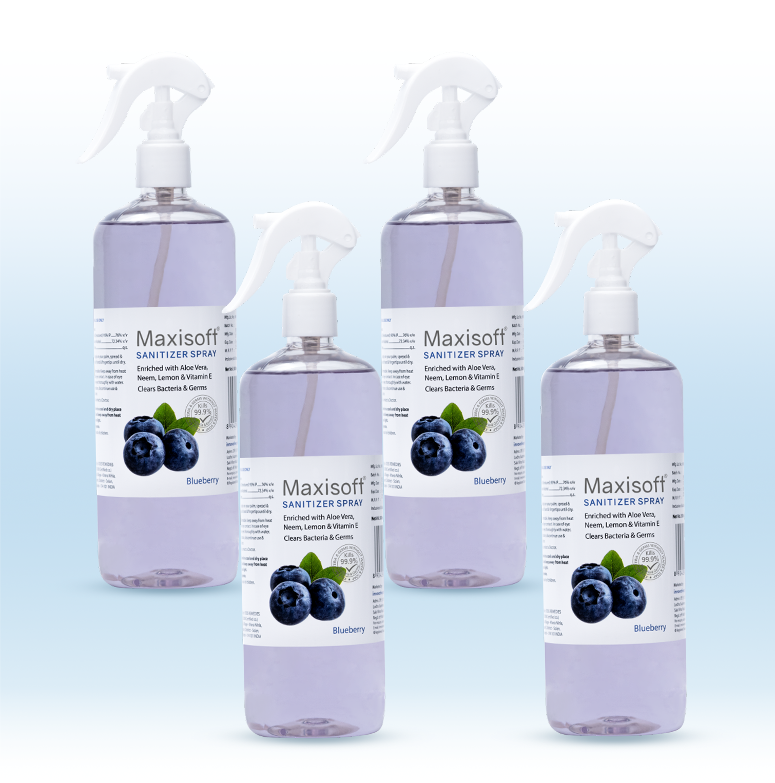 Maxisoft Hand Sanitizer Spray (Blueberry) 500 ml