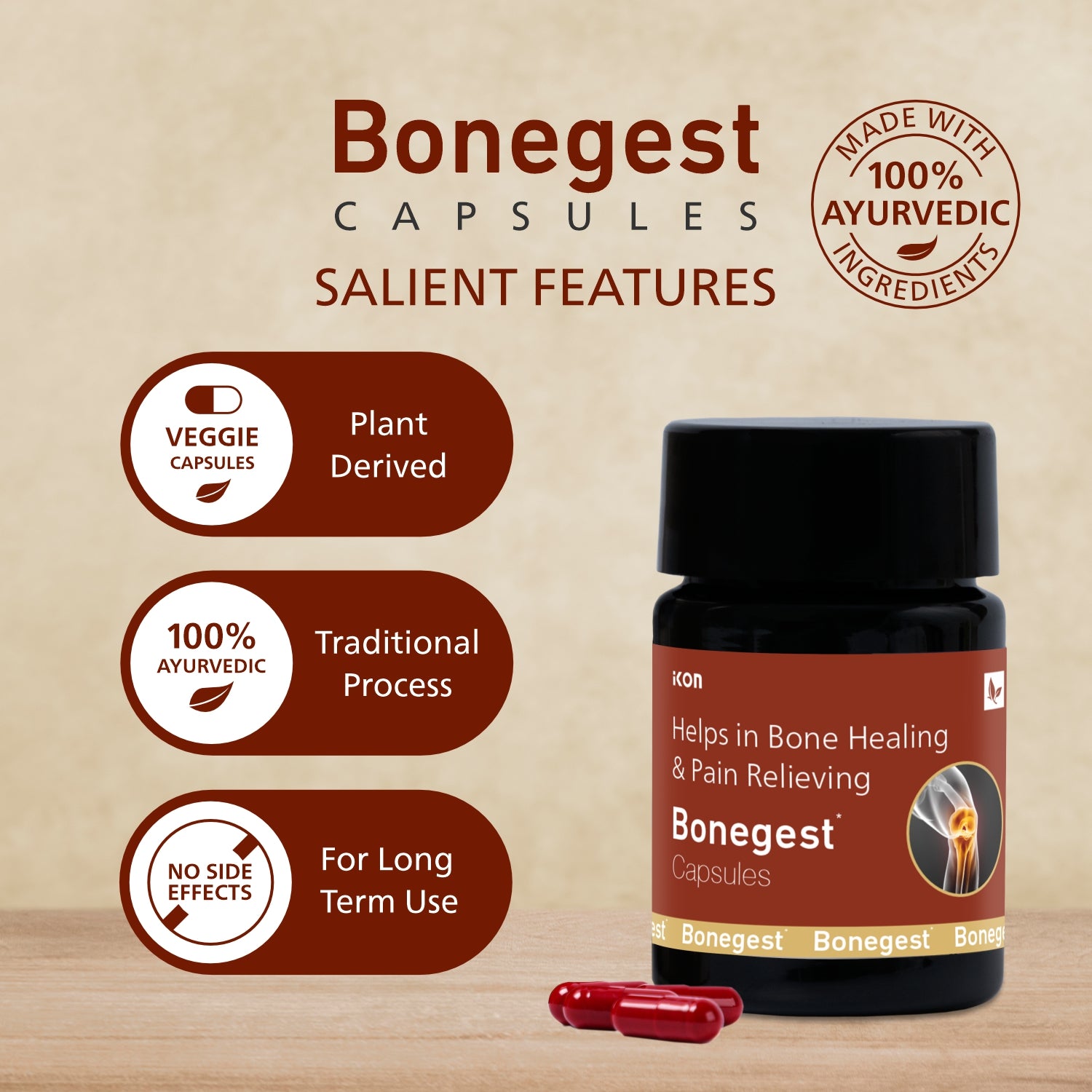 Bonegest Capsules (10 Caps)