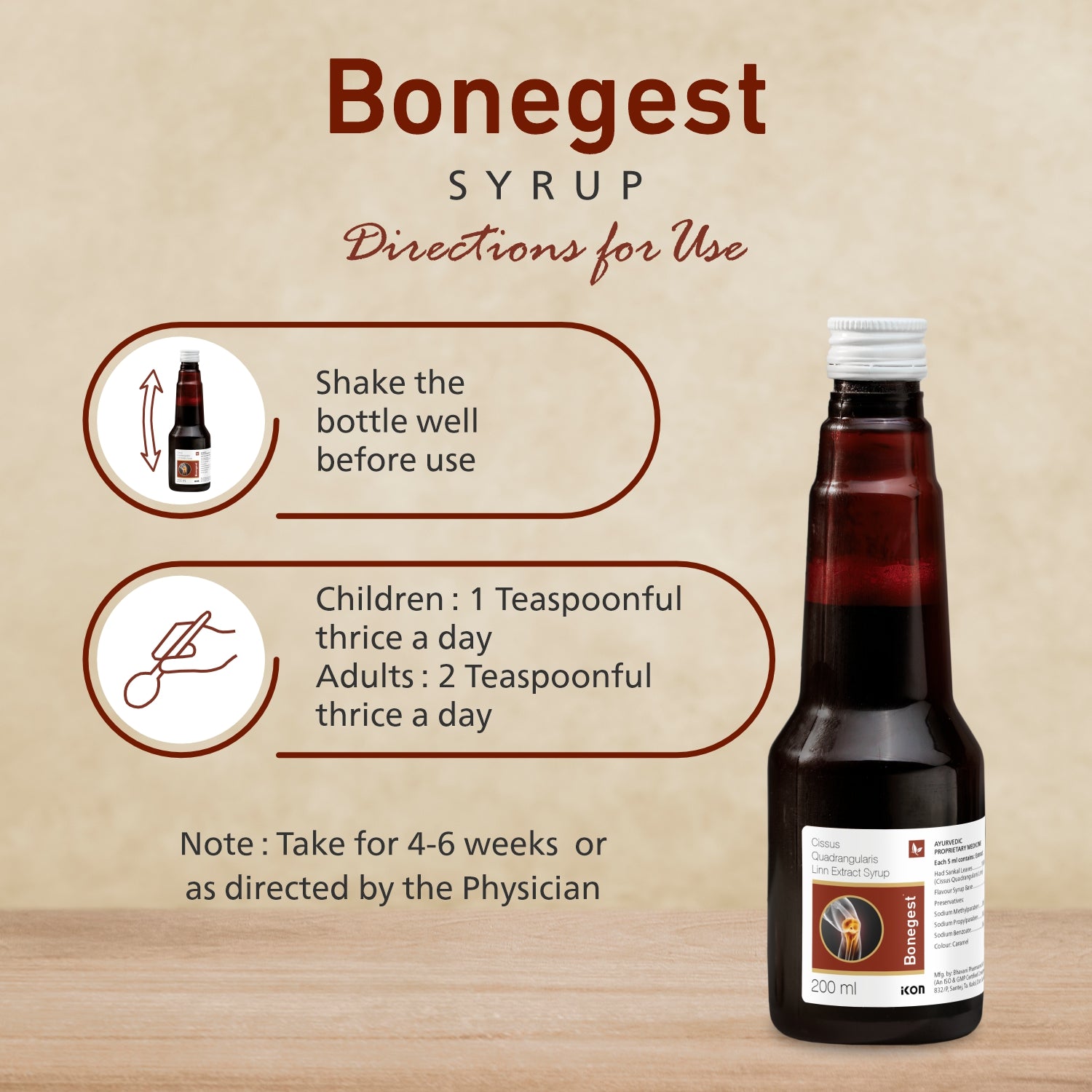 Bonegest Syrup (200 ml)