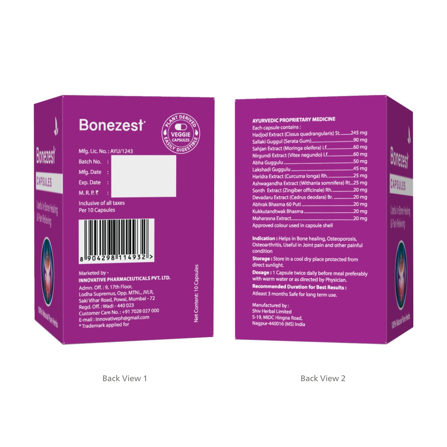 Bonezest Capsules (10 Caps)