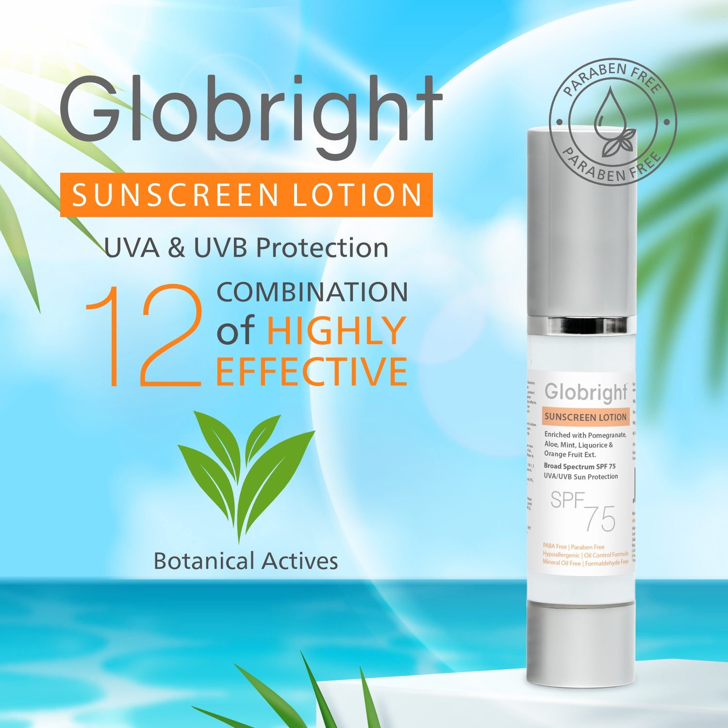 Globright Sunscreen Lotion [SPF 75] 50 ml