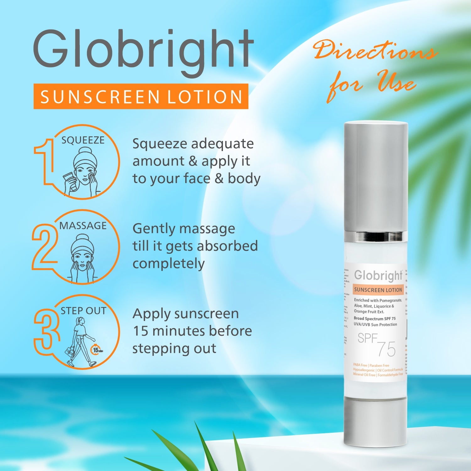 Globright Sunscreen Lotion [SPF 75] 50 ml