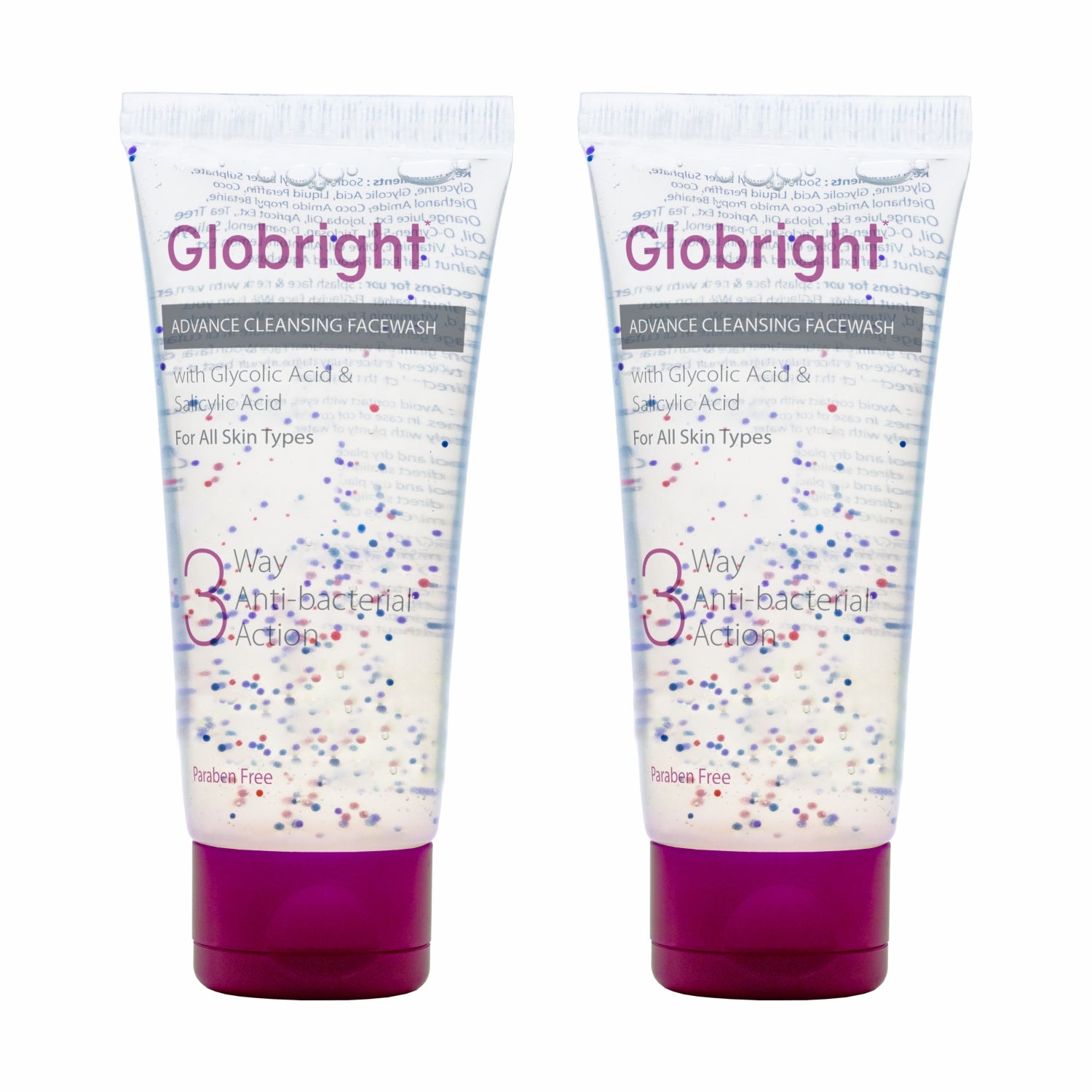 Globright 3 Way Antibacterial Face Wash (100 ml)