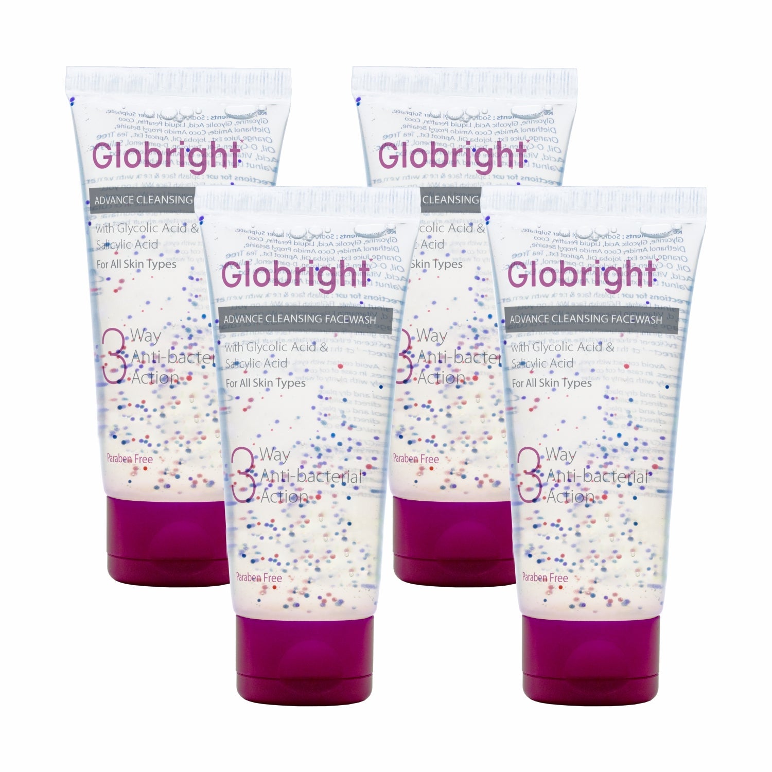 Globright 3 Way Antibacterial Face Wash (100 ml)