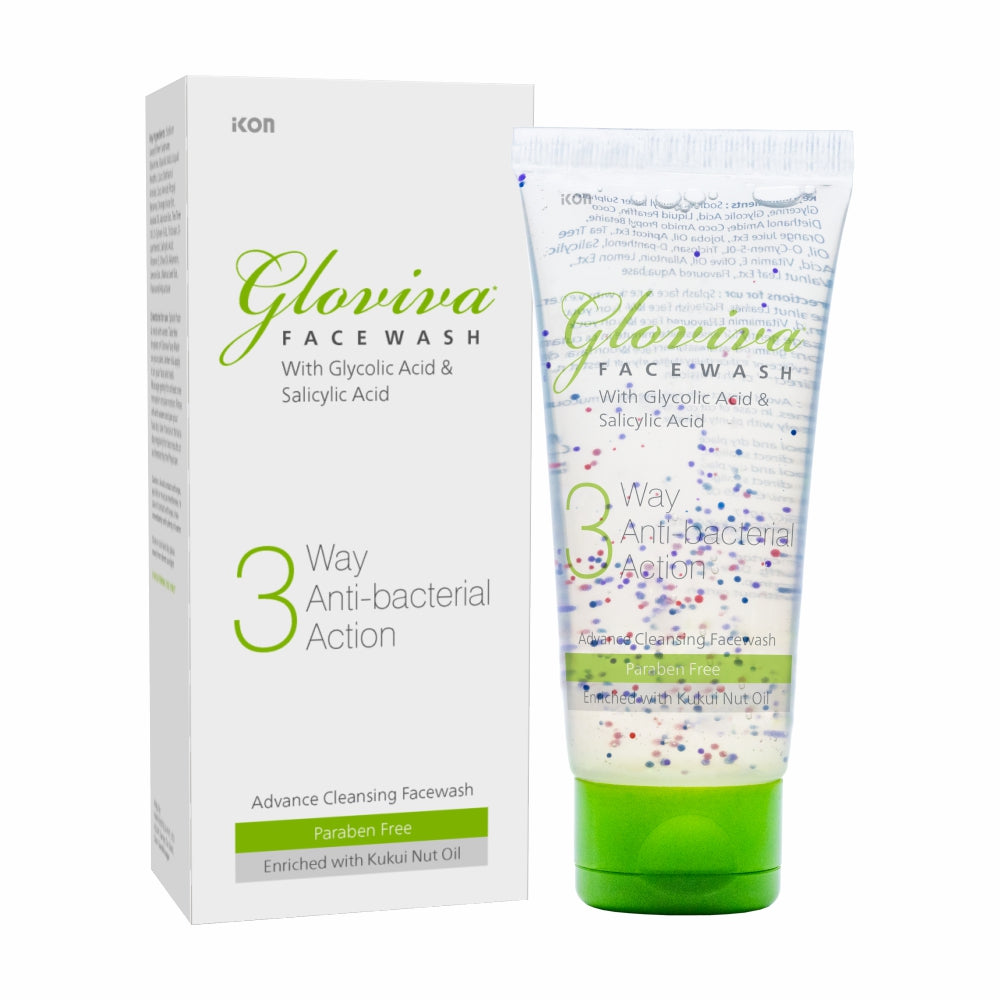 Gloviva 3 Way Antibacterial Face Wash (100 ml)