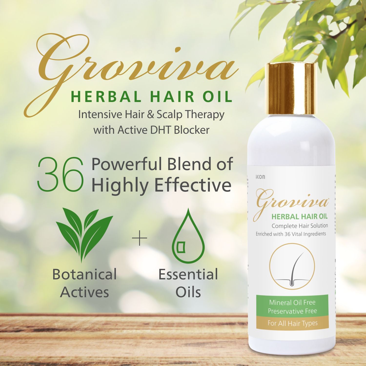 Groviva Herbal Hair Oil (100 ml)