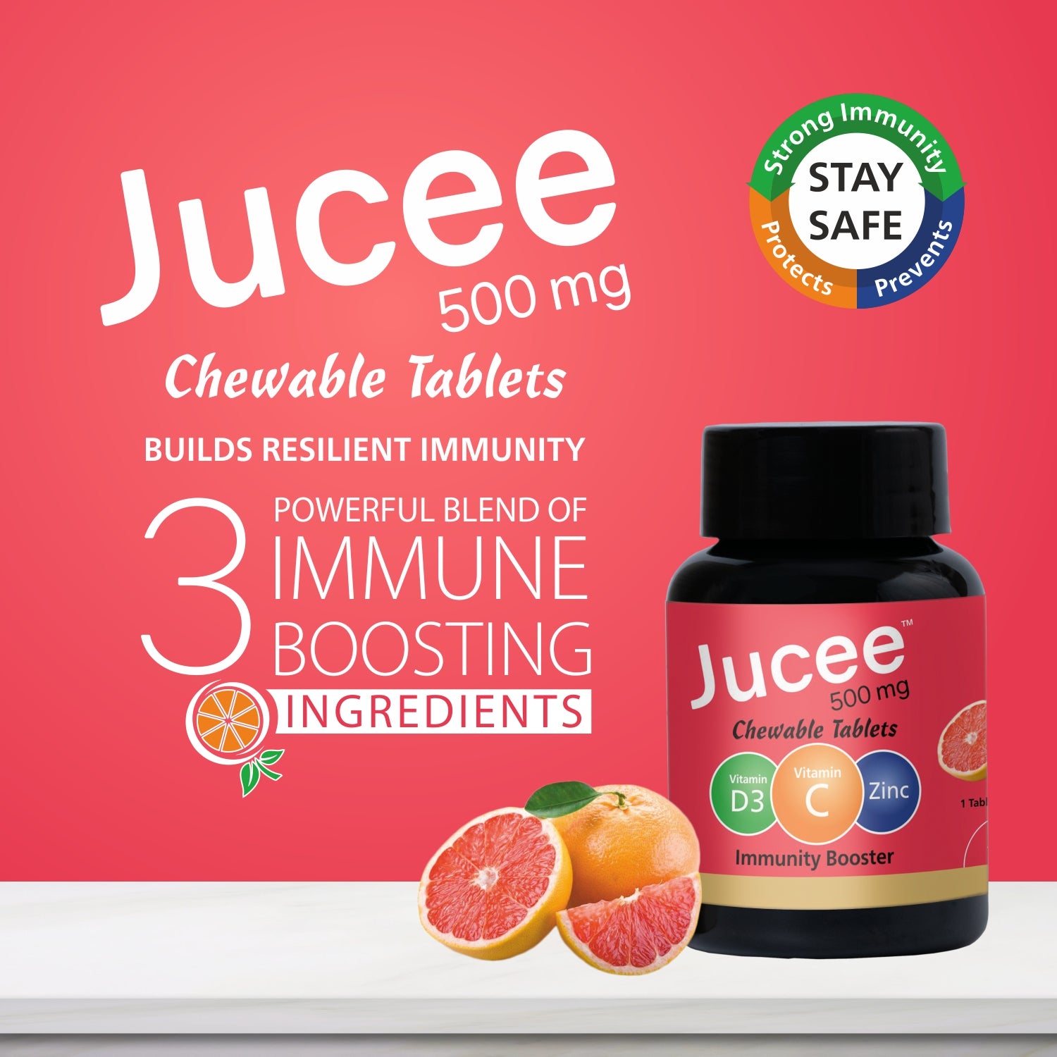 Jucee Chewable Tablets (Grapefruit) 60 Tabs