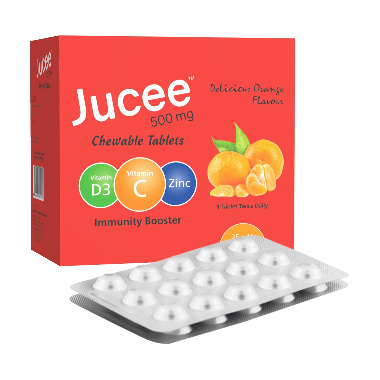 Jucee Chewable Tablets (Orange) 1x15 Alu-Alu