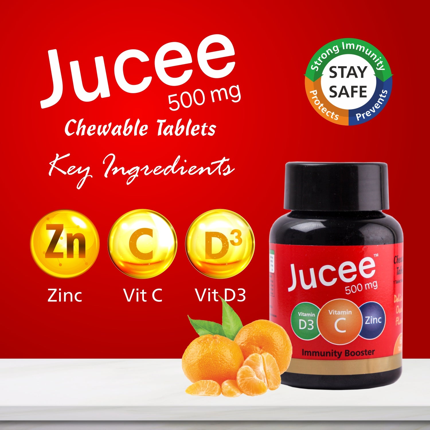 Jucee Chewable Tablets (Orange) 60 Tabs