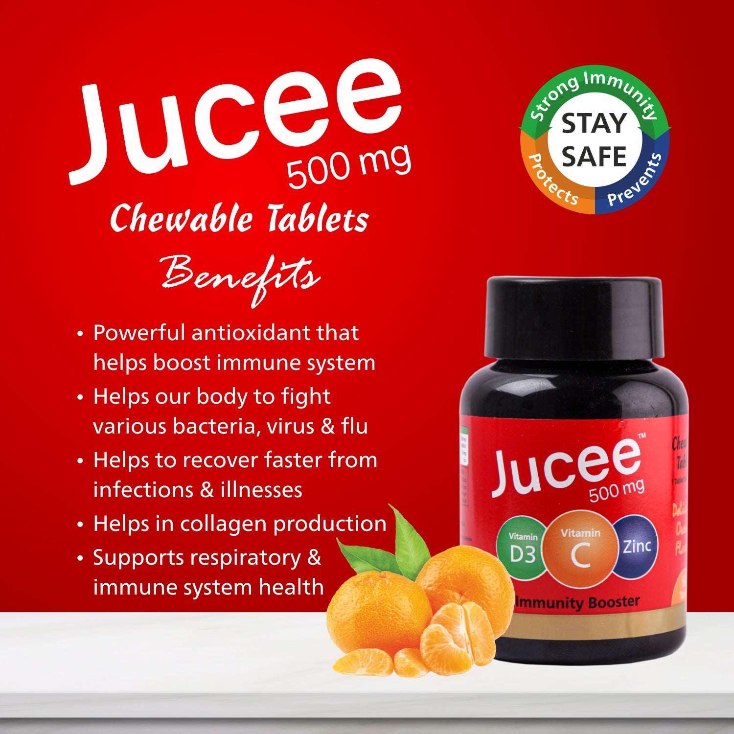 Jucee Chewable Tablets (Orange) 60 Tabs