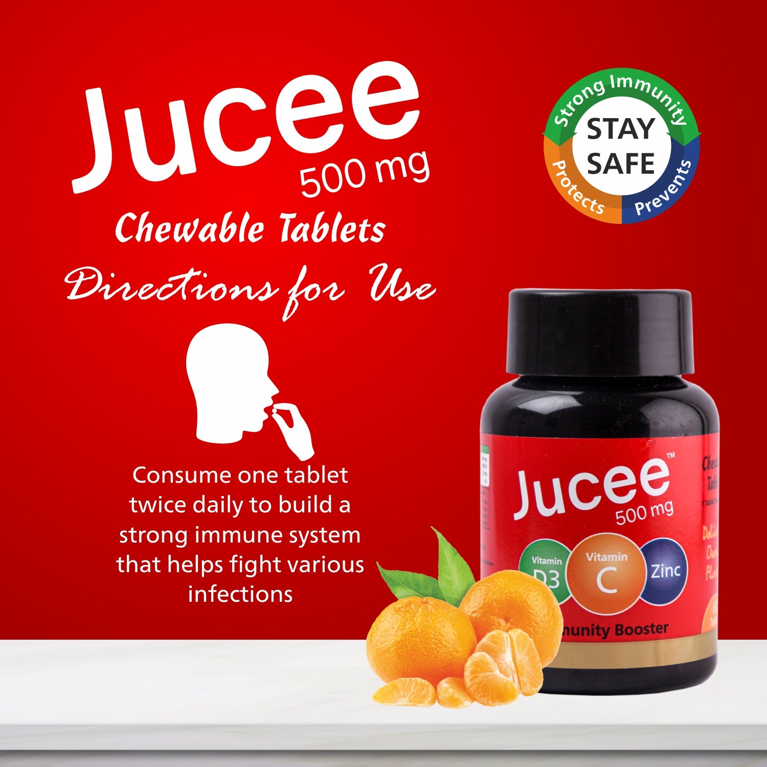 Jucee Chewable Tablets (Orange) 60 Tabs