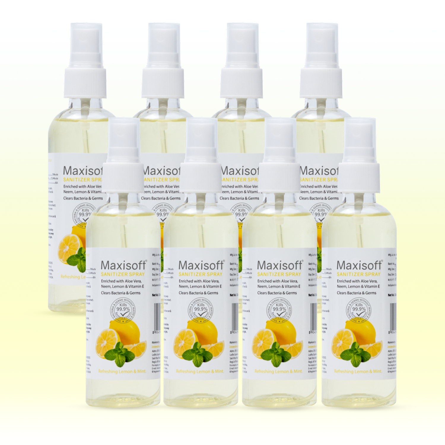 Maxisoft Hand Sanitizer Spray (Refreshing Lemon & Mint) 120 ml