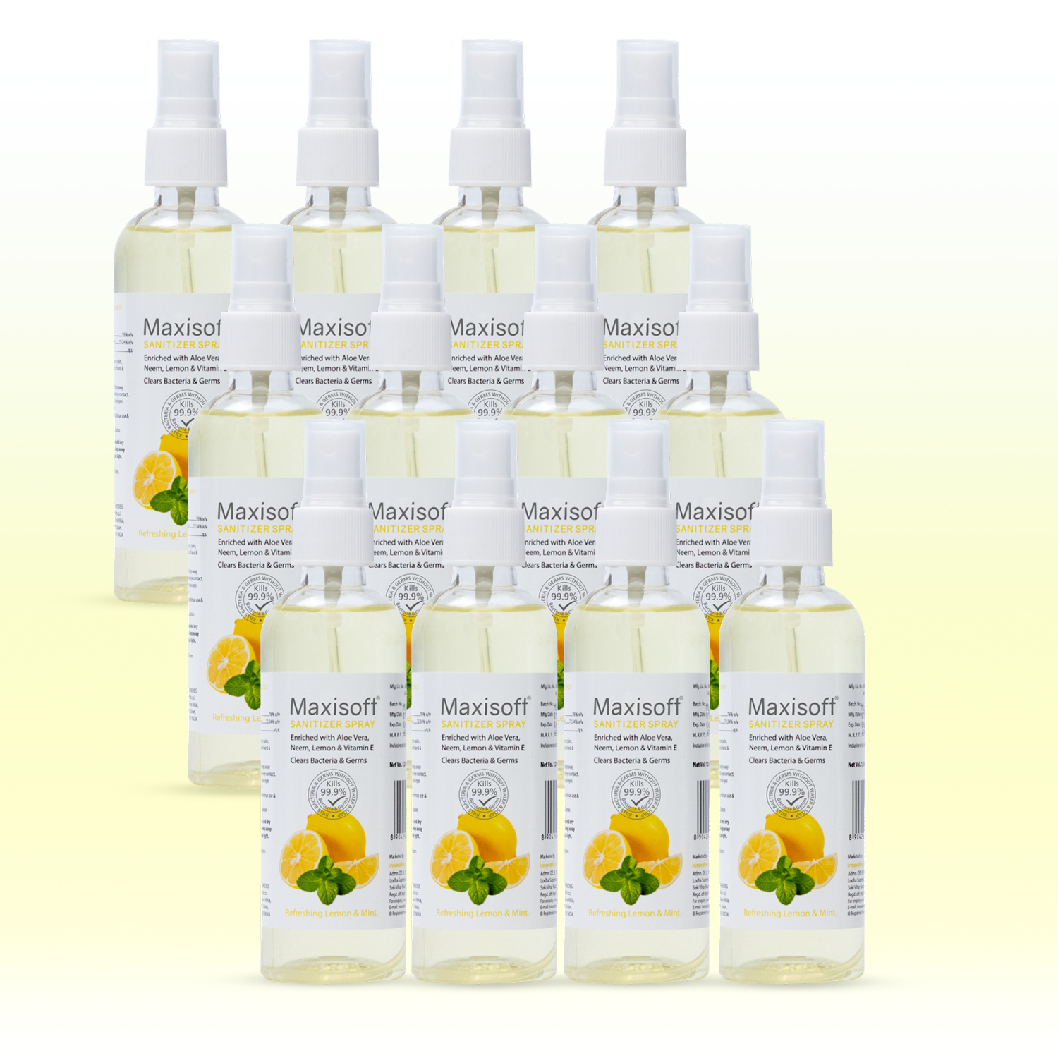 Maxisoft Hand Sanitizer Spray (Refreshing Lemon & Mint) 120 ml