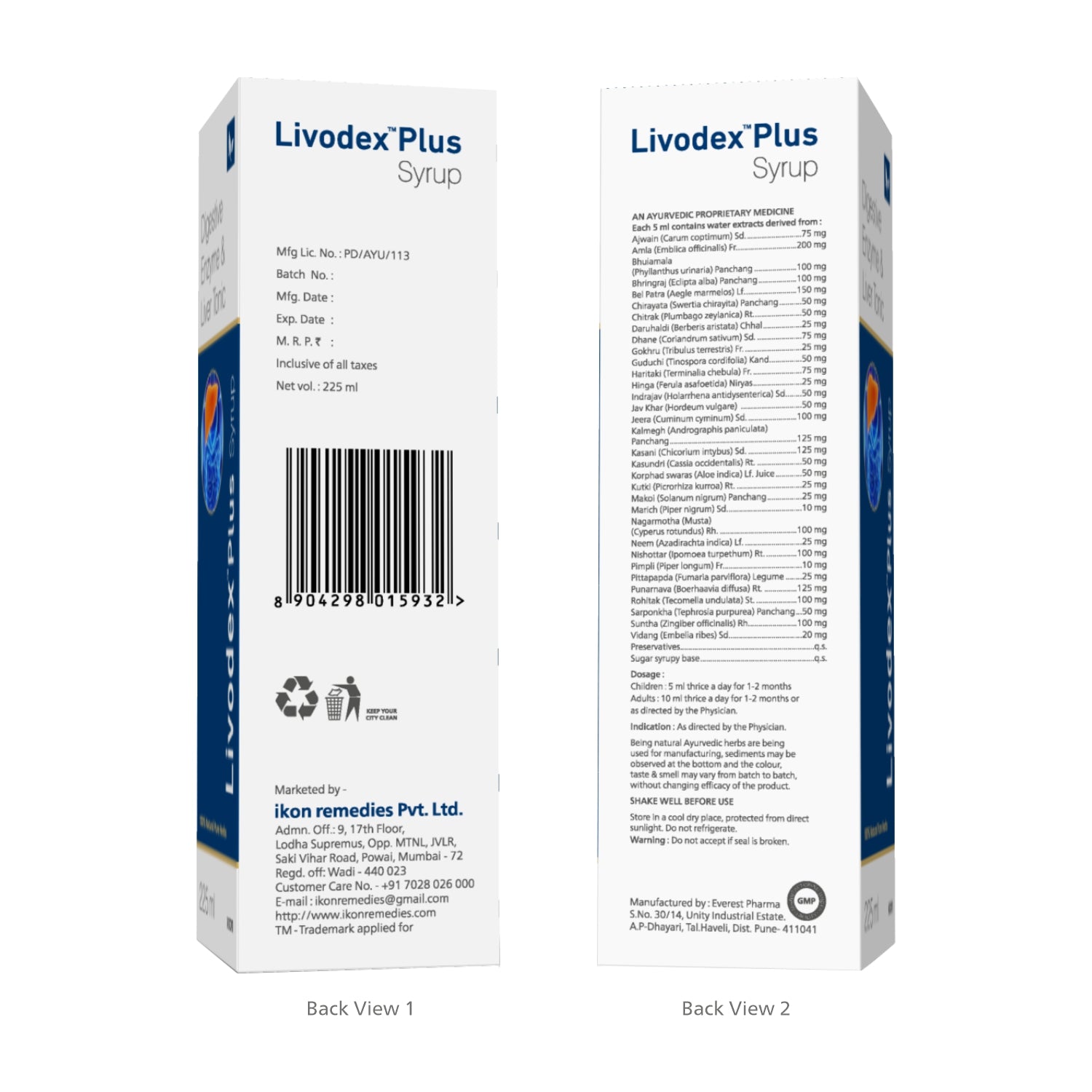 Livodex Plus Syrup (225 ml)