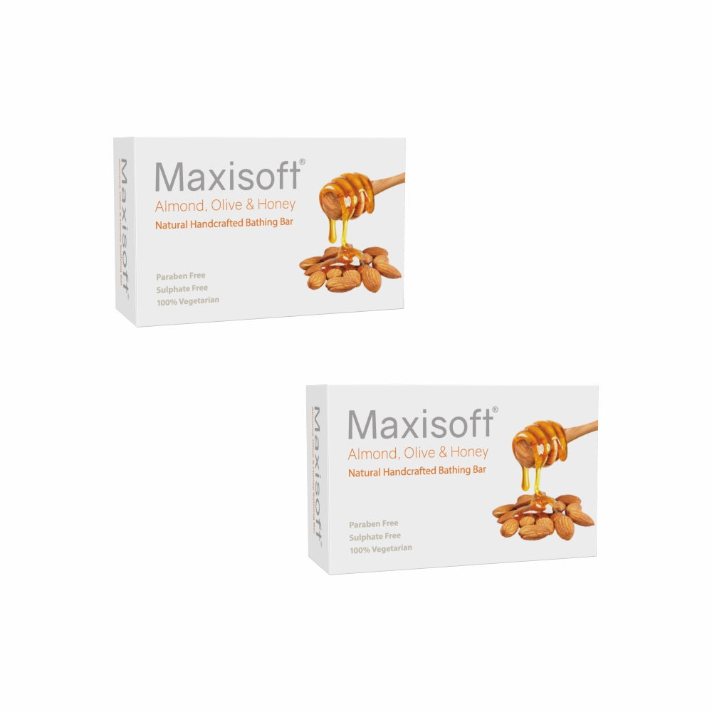 Maxisoft Almond, Olive & Honey Natural Handcrafted Bathing Bar (100 gm)