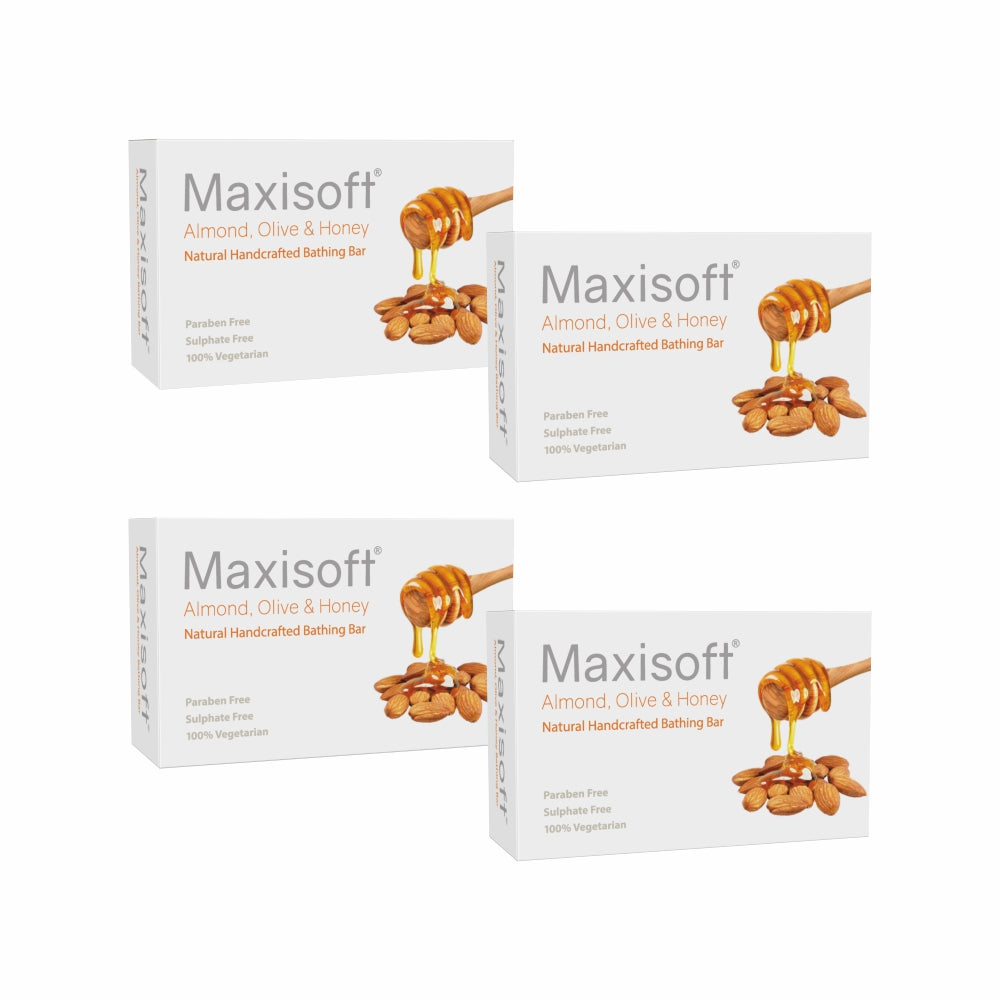 Maxisoft Almond, Olive & Honey Natural Handcrafted Bathing Bar (100 gm)