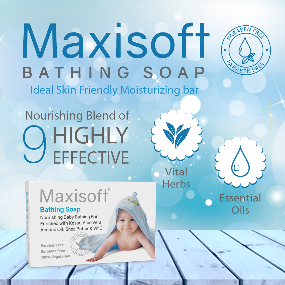 Maxisoft Bathing Soap (75 gm)